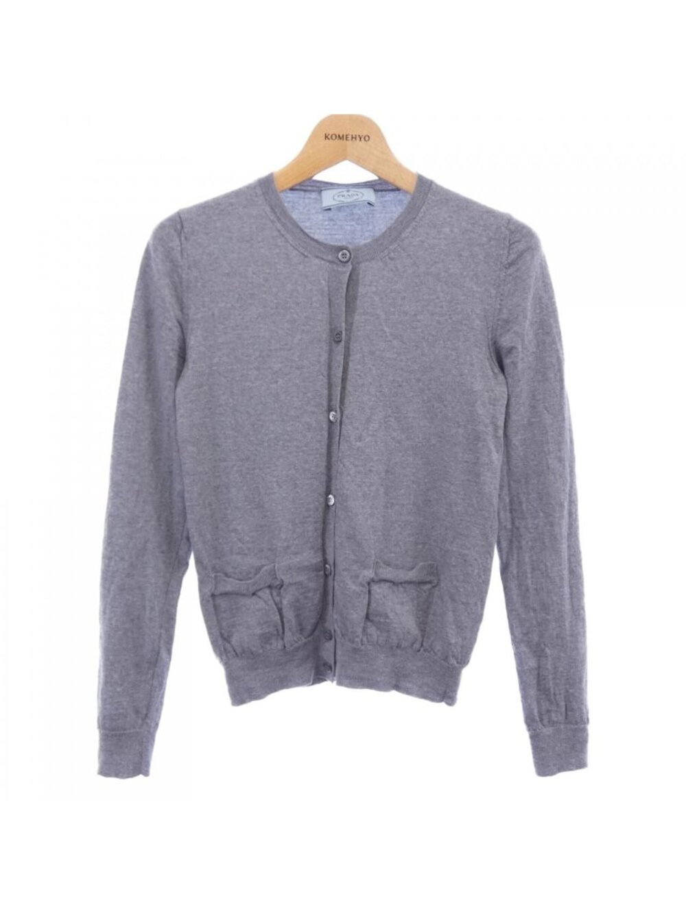 Prada Xh2 Cardigan Gray